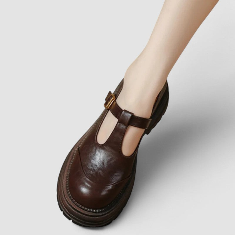 CHLOÉ | LUG SOLE T-STRAP SHOES