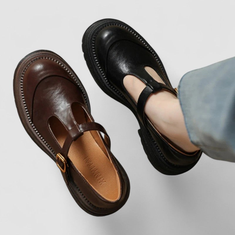 CHLOÉ | LUG SOLE T-STRAP SHOES