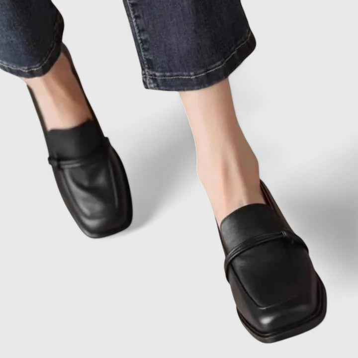 MICHÈLE | SQUARE-TOE LOAFERS