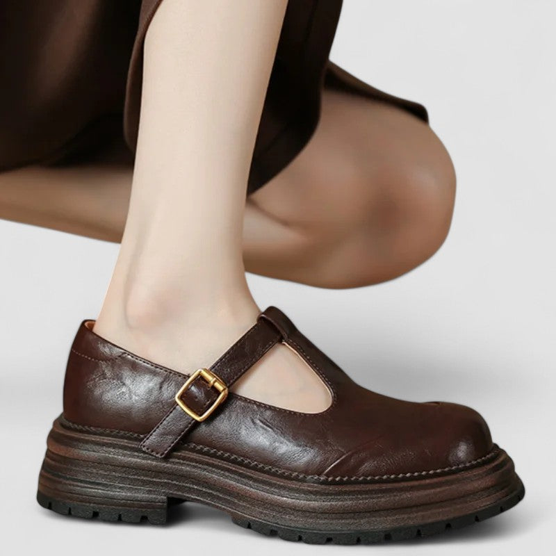 CHLOÉ | LUG SOLE T-STRAP SHOES