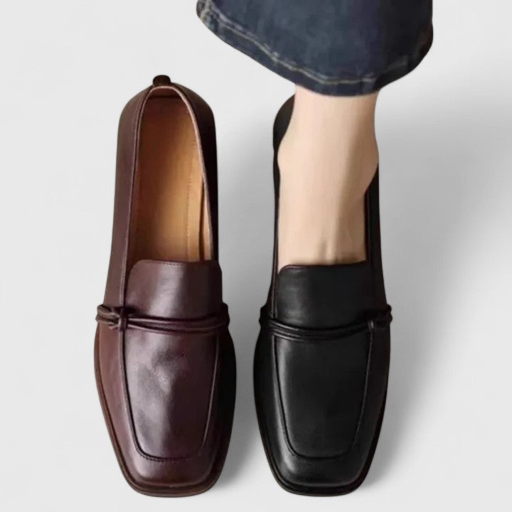 MICHÈLE | SQUARE-TOE LOAFERS