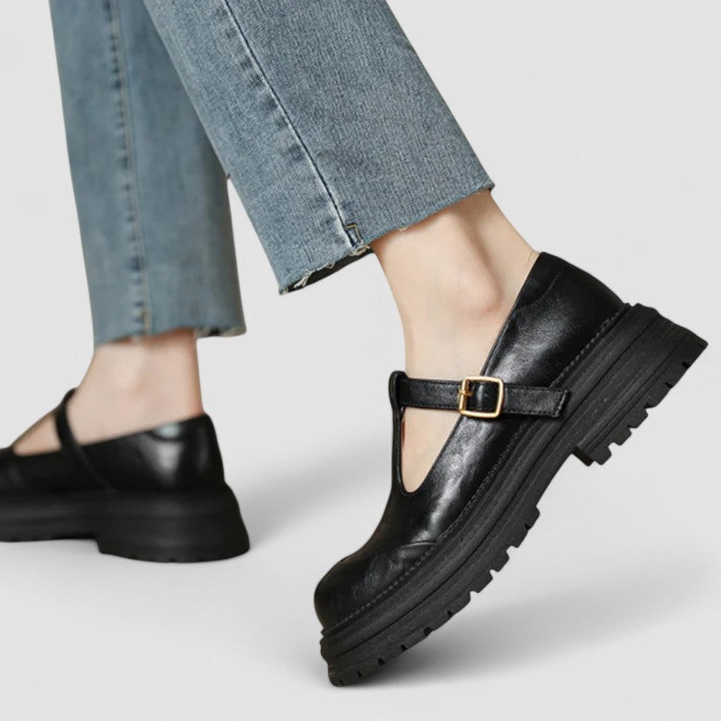 CHLOÉ | LUG SOLE T-STRAP SHOES