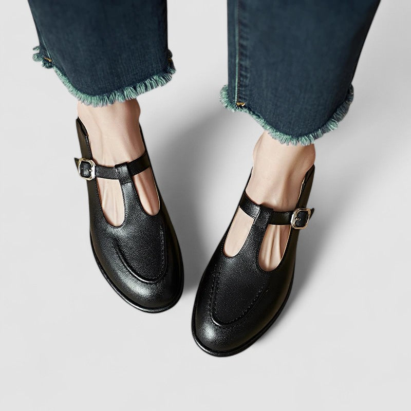 AMÉLIE | LOW HEEL BROGUE MARY JANES