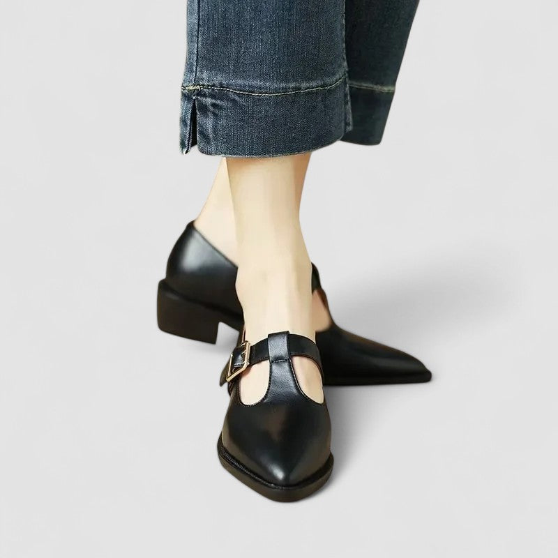 PAULINE | WOVEN CLOSED-TOE SANDALS