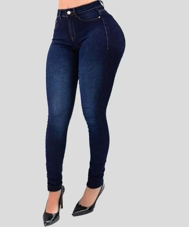 Women's Skinny Jeans, High-Rise Slim Leg Acid Wash