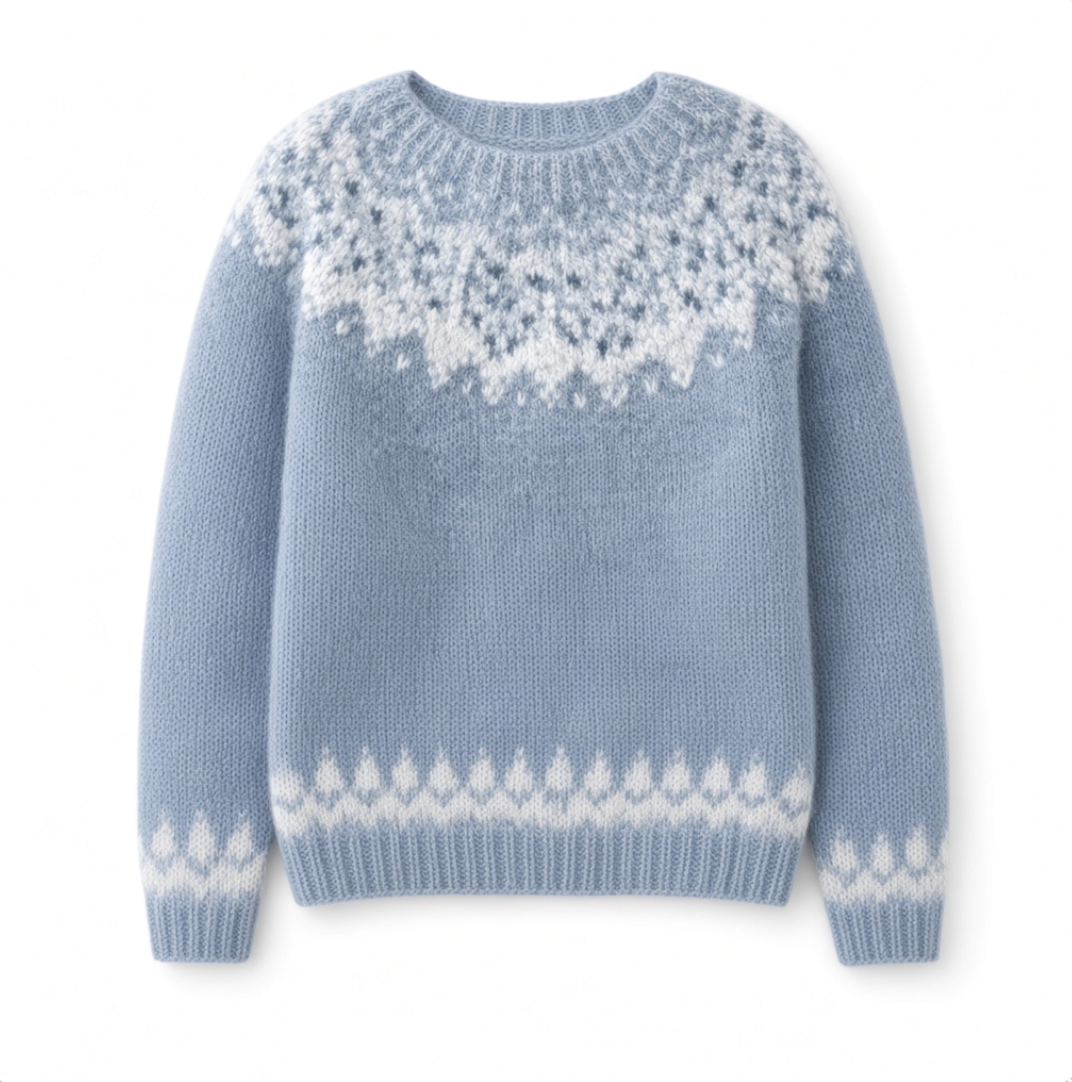 Snowflake Yoke Knit Sweater Dorothy
