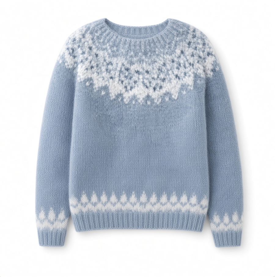 Snowflake Yoke Knit Sweater Dorothy