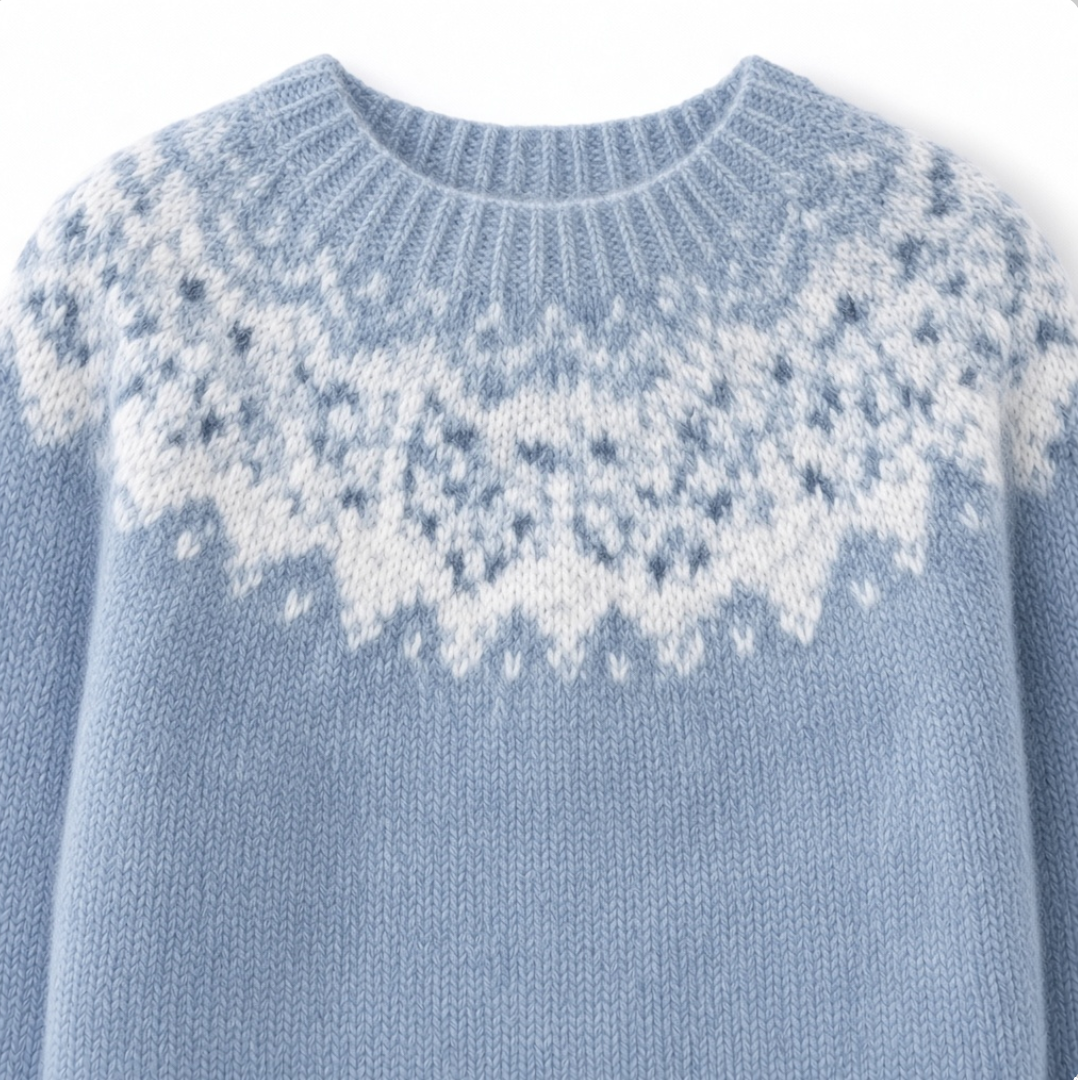 Snowflake Yoke Knit Sweater Dorothy