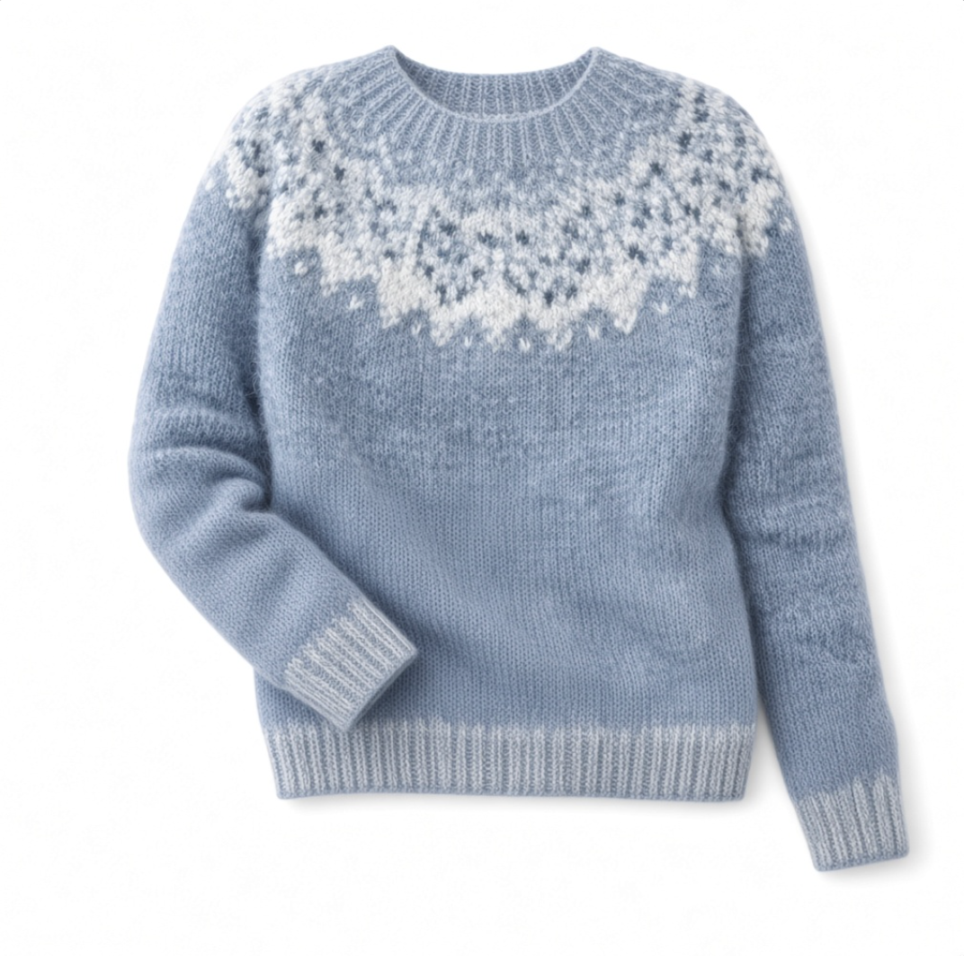 Snowflake Yoke Knit Sweater Dorothy