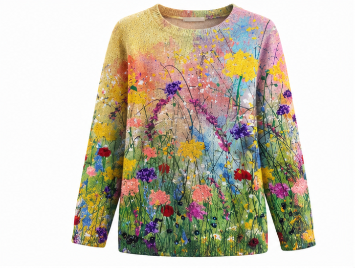 Adriana | Retro Scandinavian Knitted Sweater