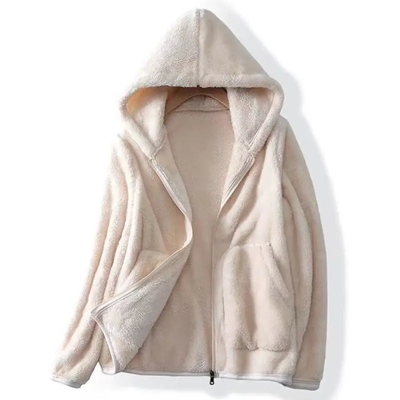 The Valentina Coral Fleece Hoodie