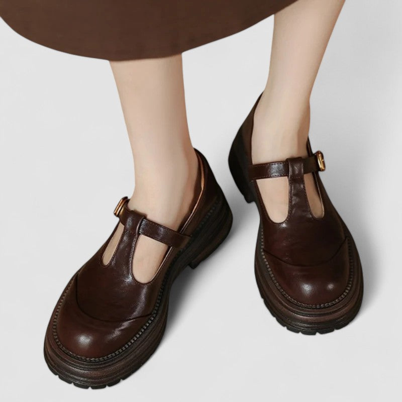 CHLOÉ | LUG SOLE T-STRAP SHOES