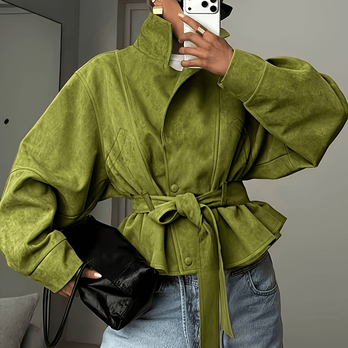 Vivienne | Belted Lapel Coat