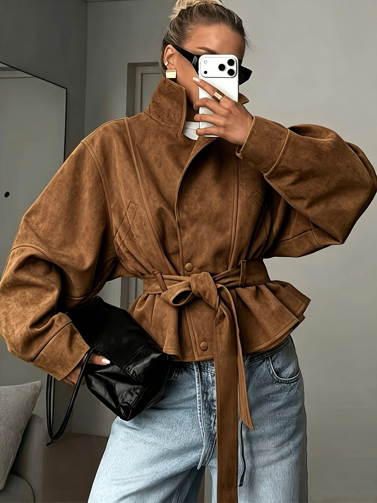 Vivienne | Belted Lapel Coat