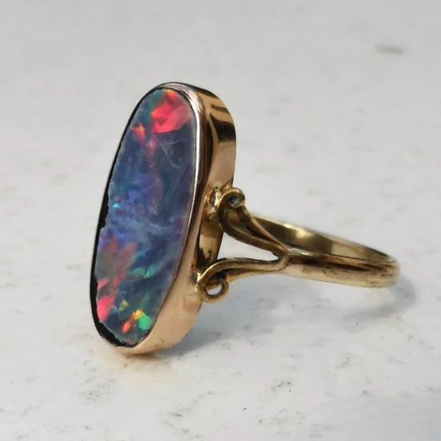 Retro Bunter Opal Ring