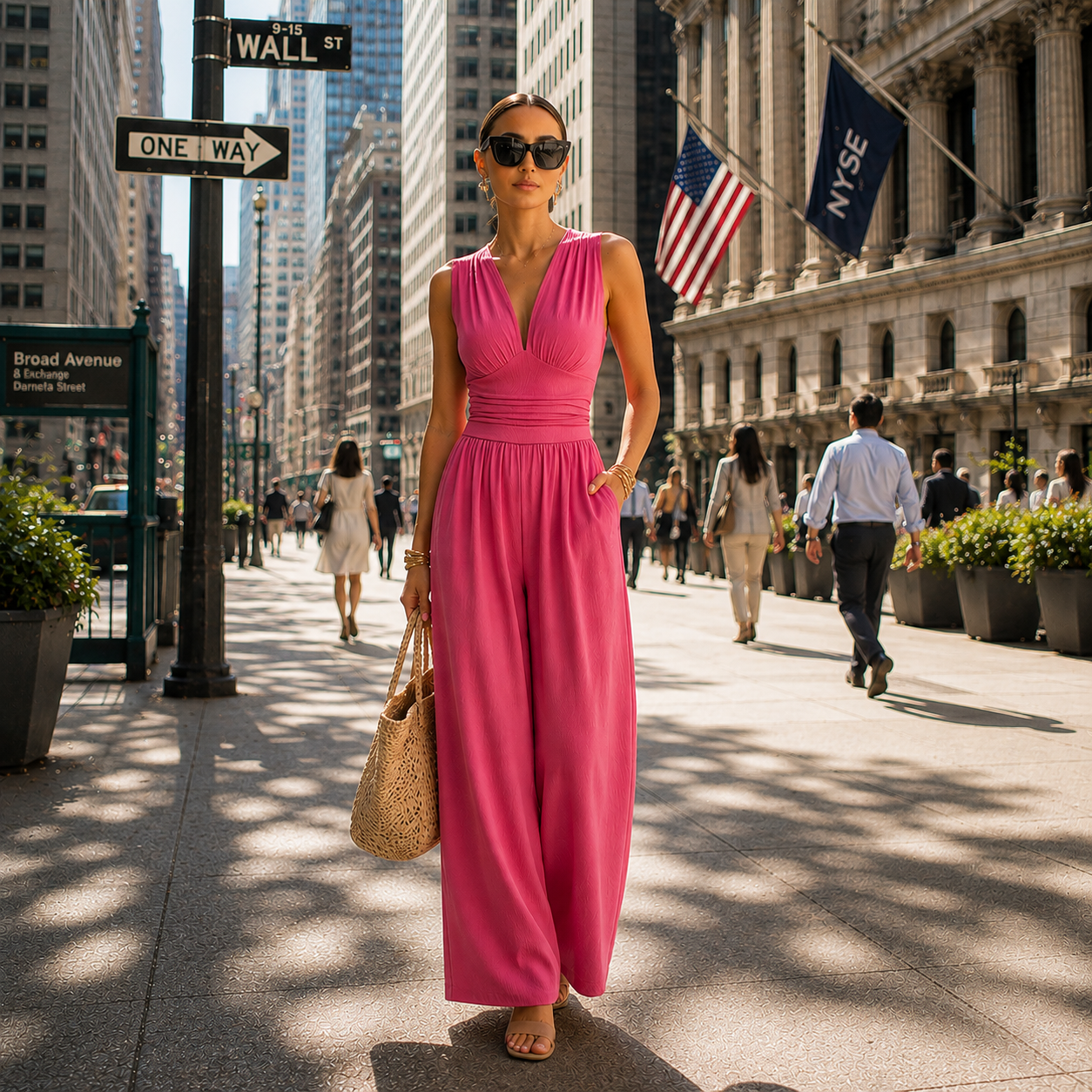Charity – Elegant Sleeveless Wide-Leg Jumpsuit