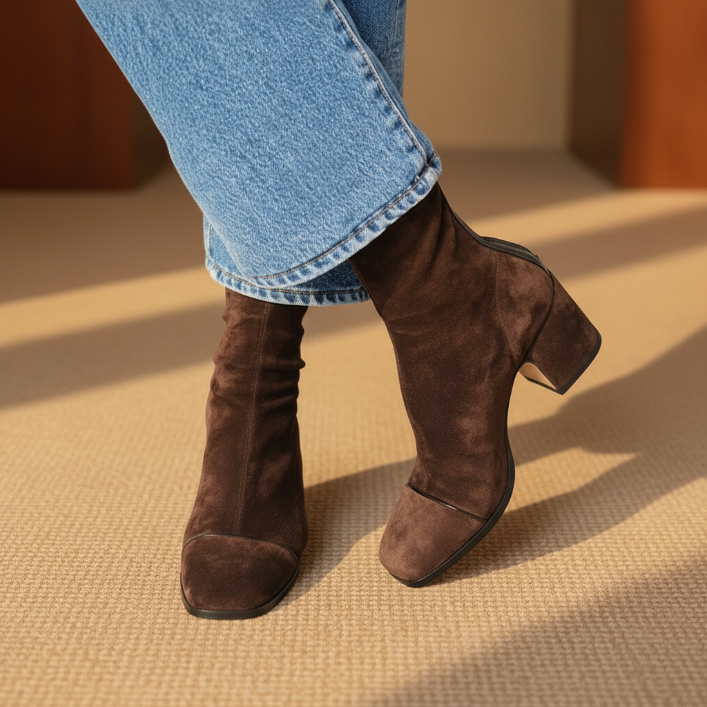 Victoria™ | Elegant Suede Ankle Boots