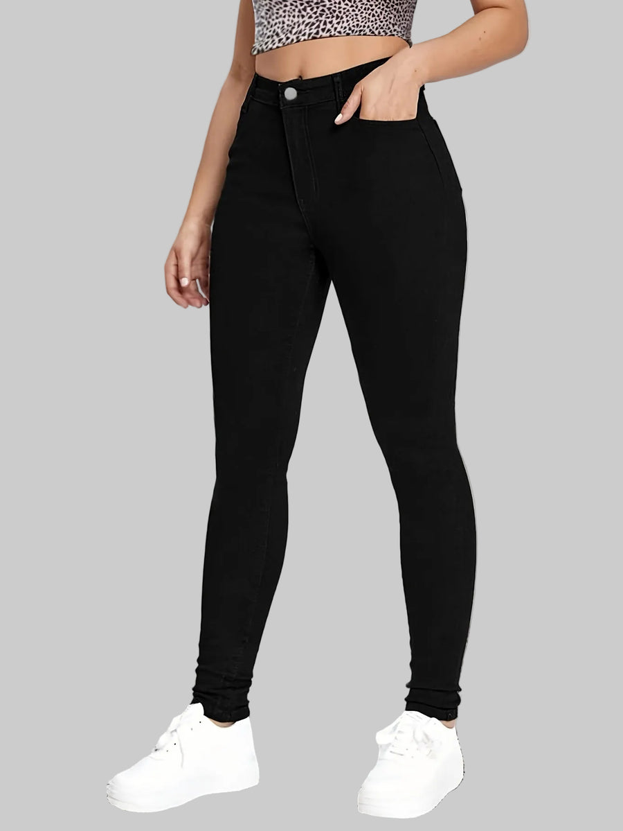 Women's Skinny Jeans, High Waist Ankle Length Slim Fit