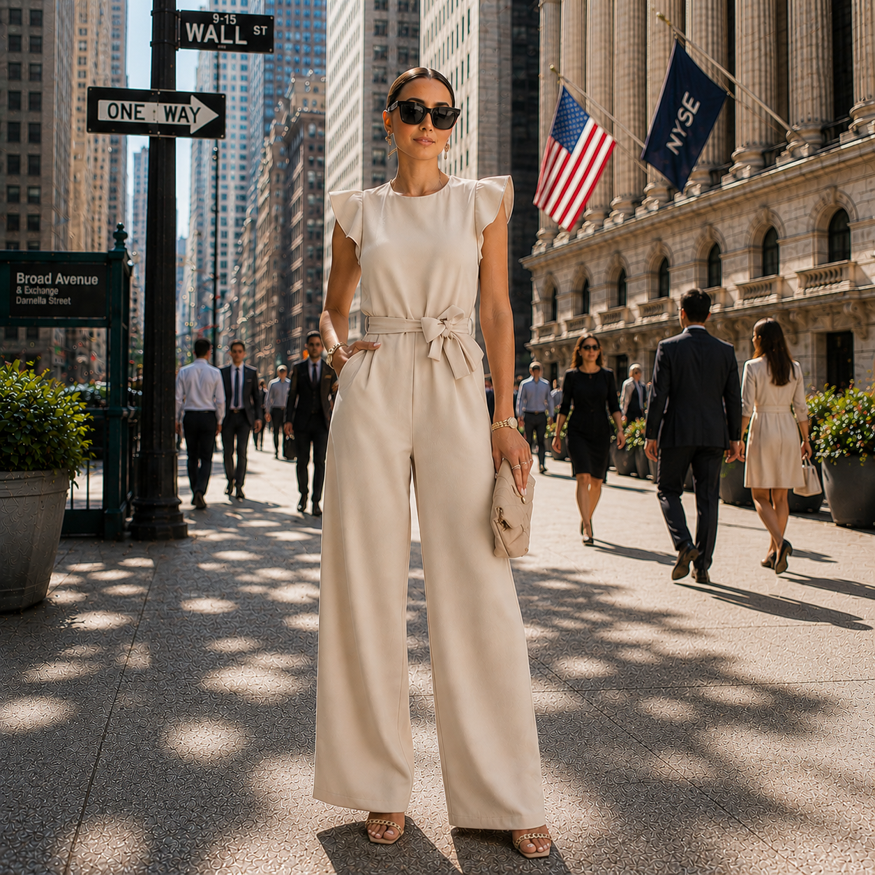 Nuria Jumpsuit with Adjustable Waist