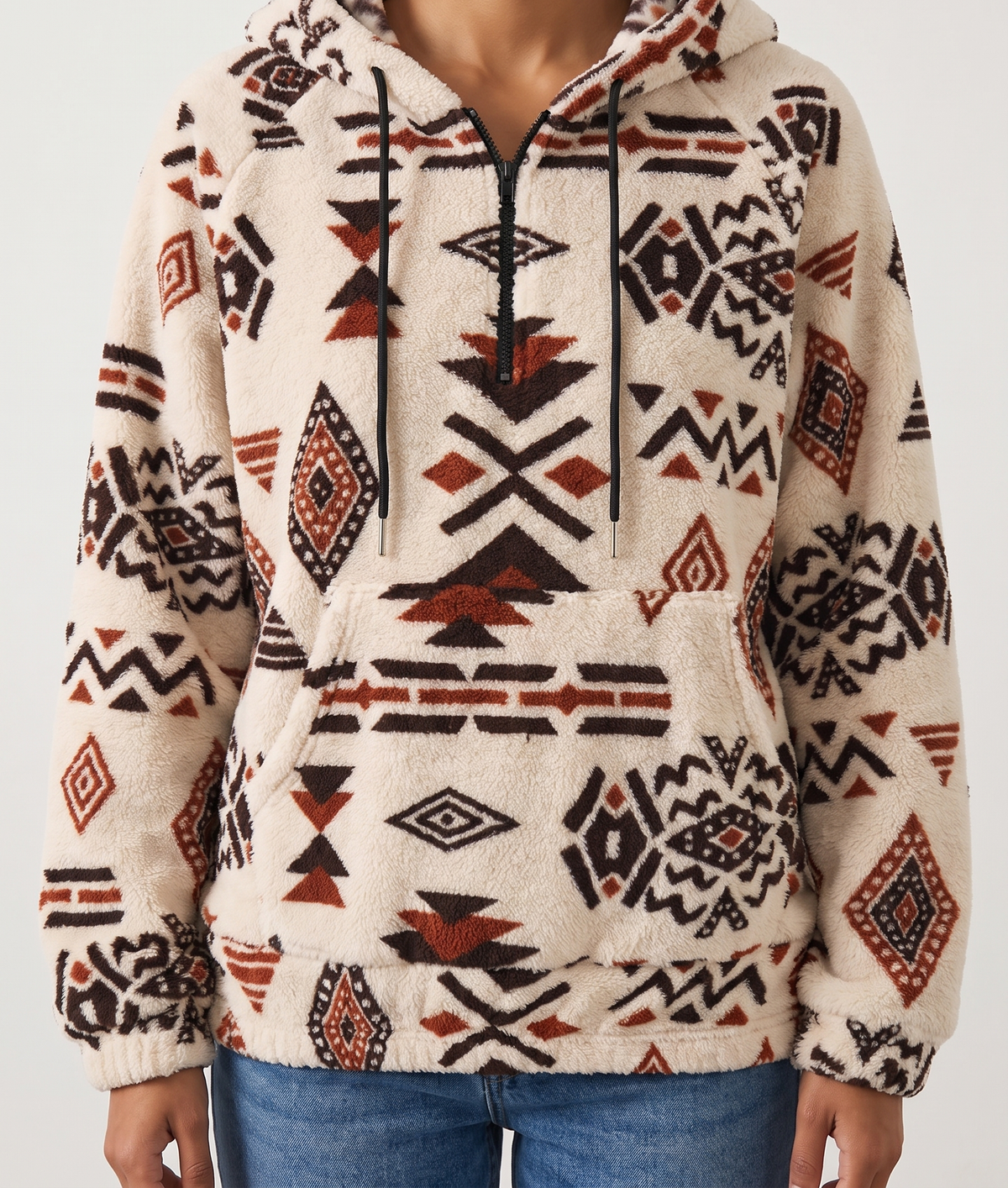 Everly™ | Aztec Plush Hoodie