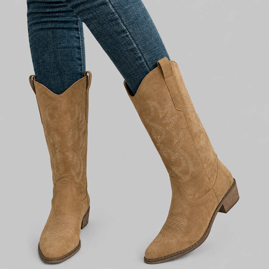 Modern Women’s Knee High Cowgirl Boots