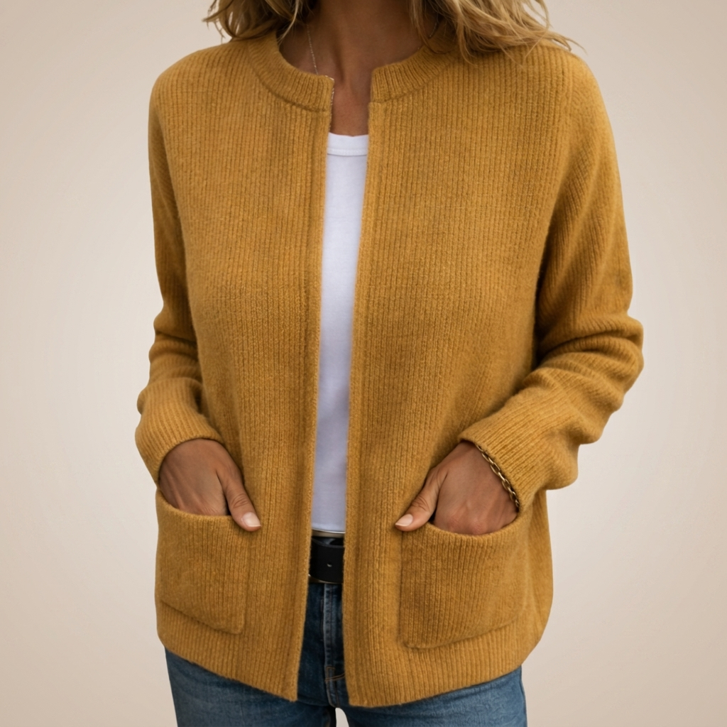 Veda - Warm Knit Zip Cardigan