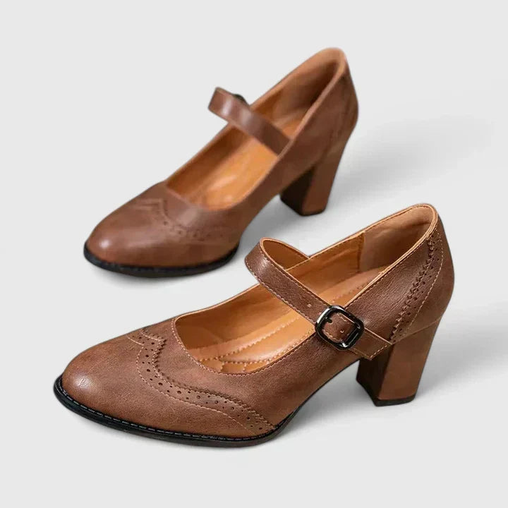 BRIGITTE | BLOCK HEEL MARY JANES