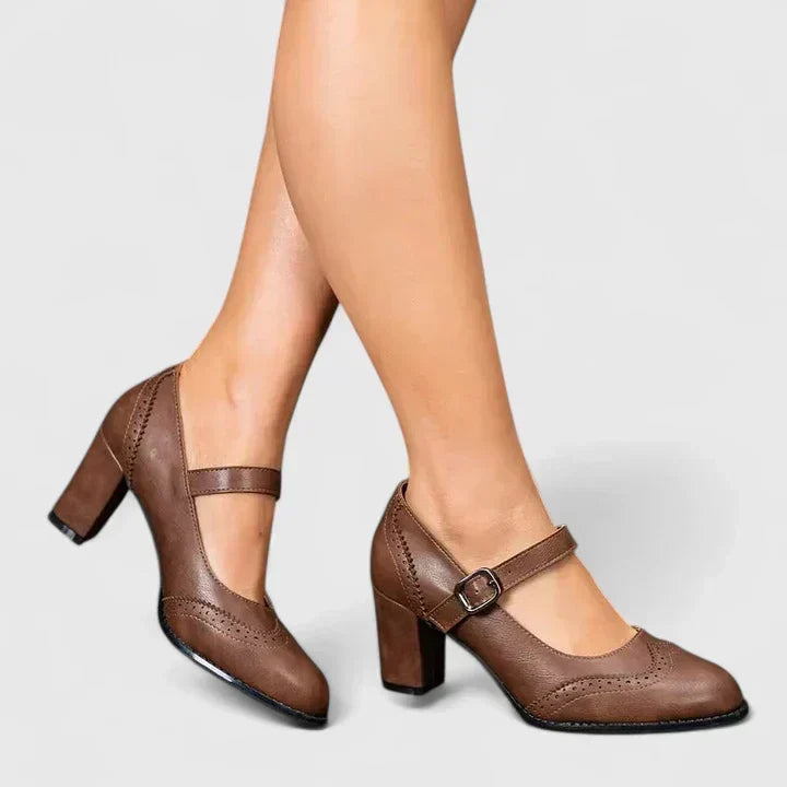 BRIGITTE | BLOCK HEEL MARY JANES