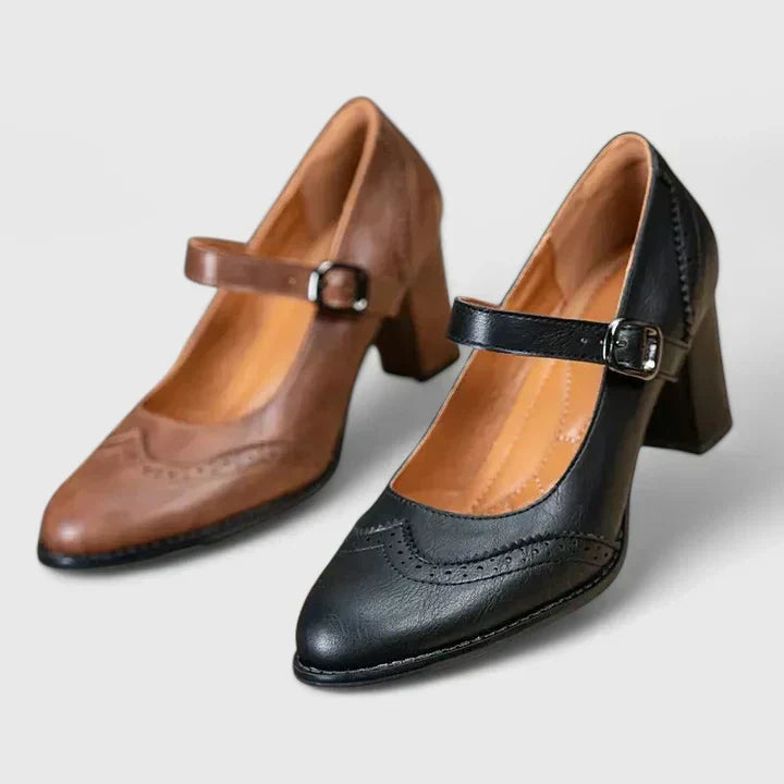 BRIGITTE | BLOCK HEEL MARY JANES