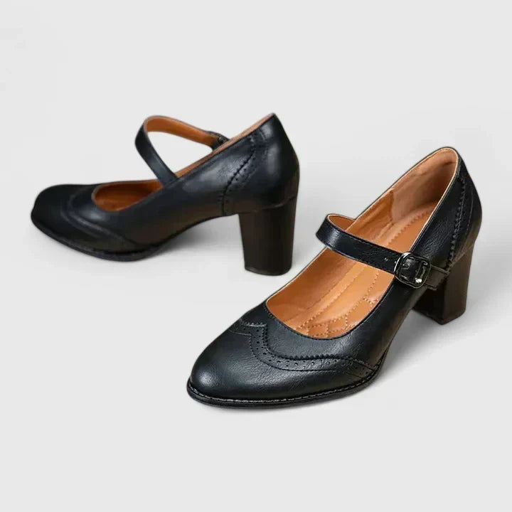 BRIGITTE | BLOCK HEEL MARY JANES