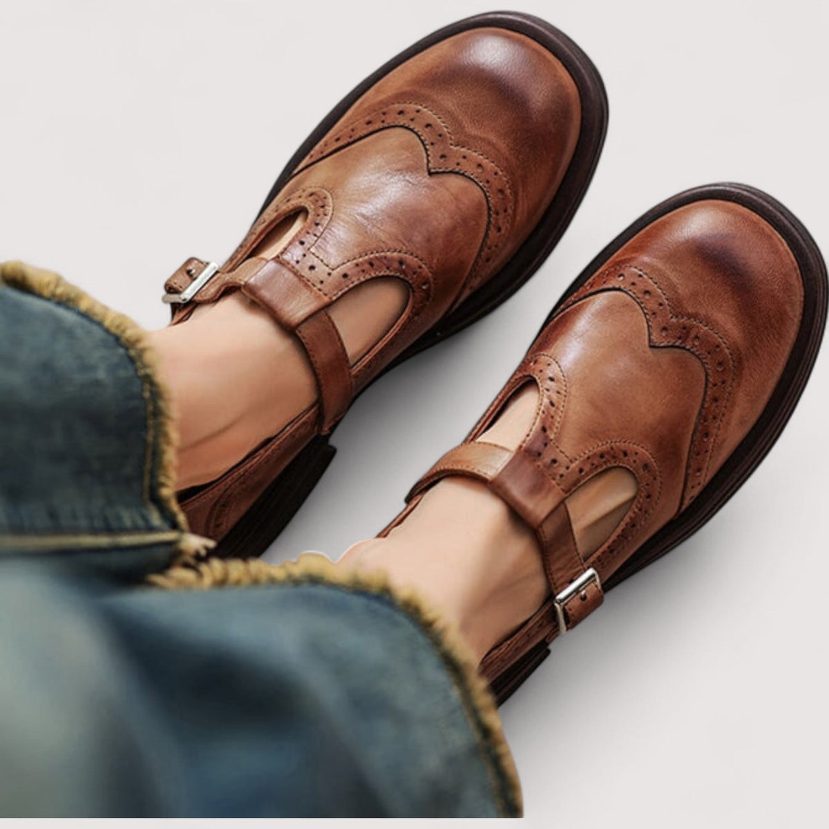 FLORENCE | COMFORT BROGUE MARY JANES