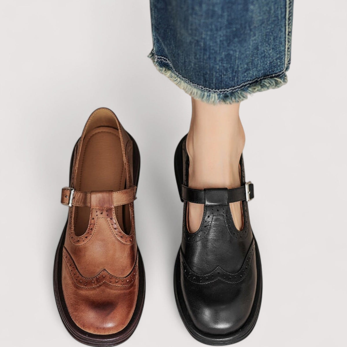 FLORENCE | COMFORT BROGUE MARY JANES
