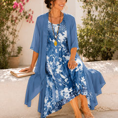 Olivia breezy two-layer floral dress – view 3