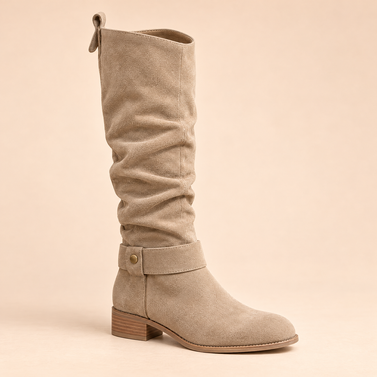 Cavelle Buckle Suede Boots