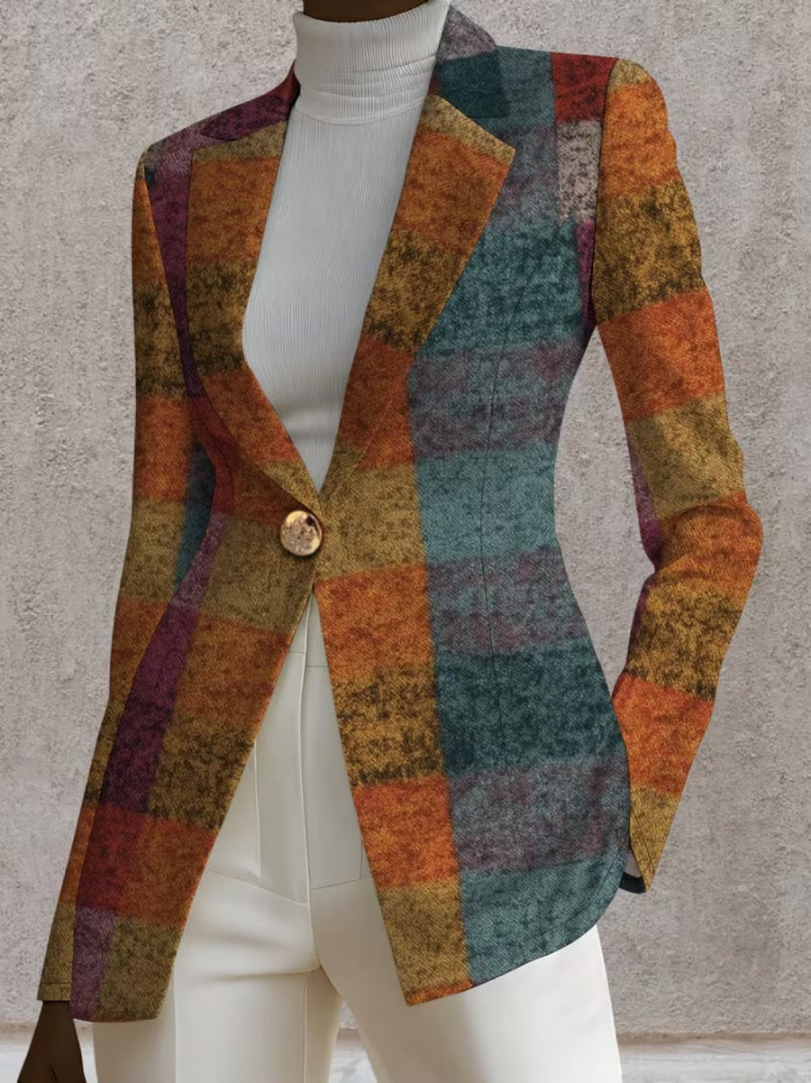 The Ornella Plaid Blazer