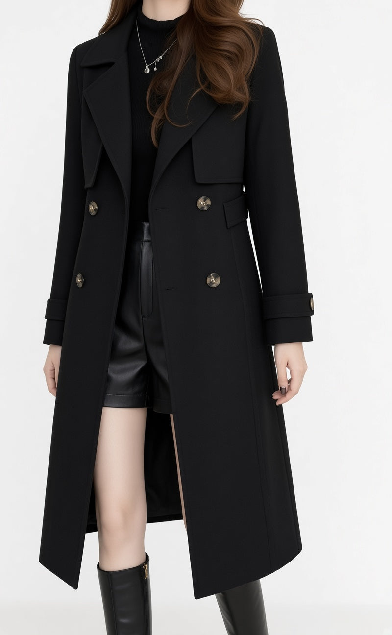 Charlotte™ Elegant Long Trench Coat