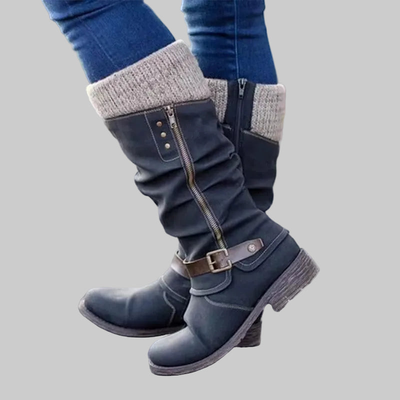 Women's Knee High Boots With Non-Slip Rubber Soles
