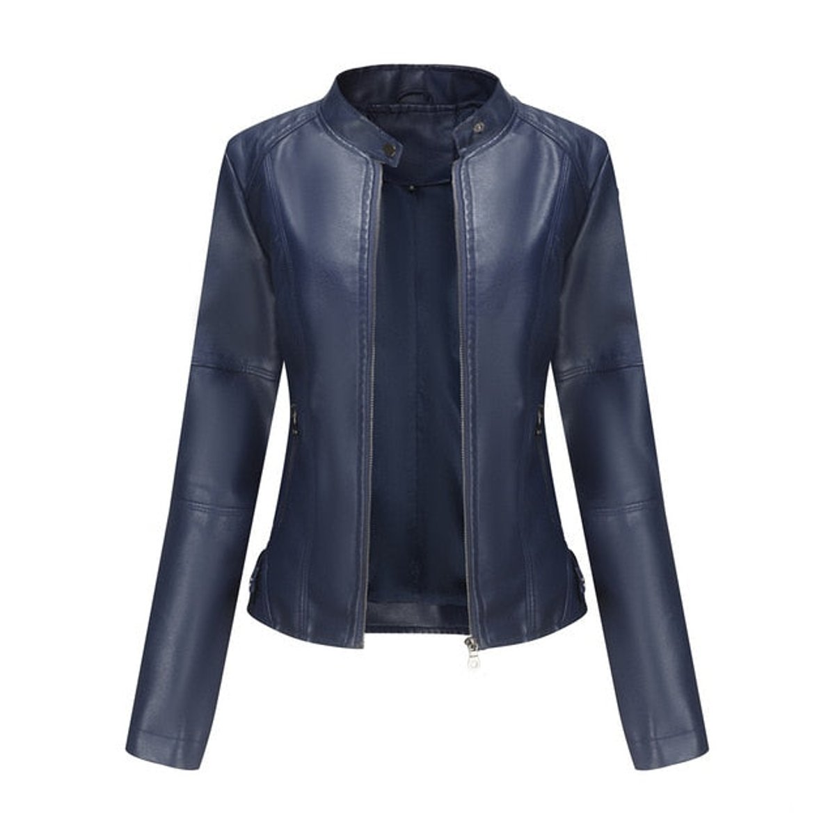 Helen | Refined Stand-Collar Moto Jacket