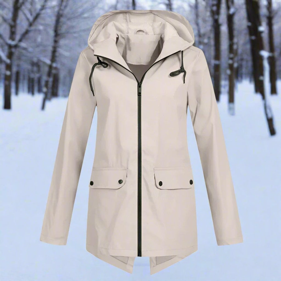 Lorraine | Hooded Waterproof Longline Rain Jacket